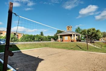 Sand volleyball court